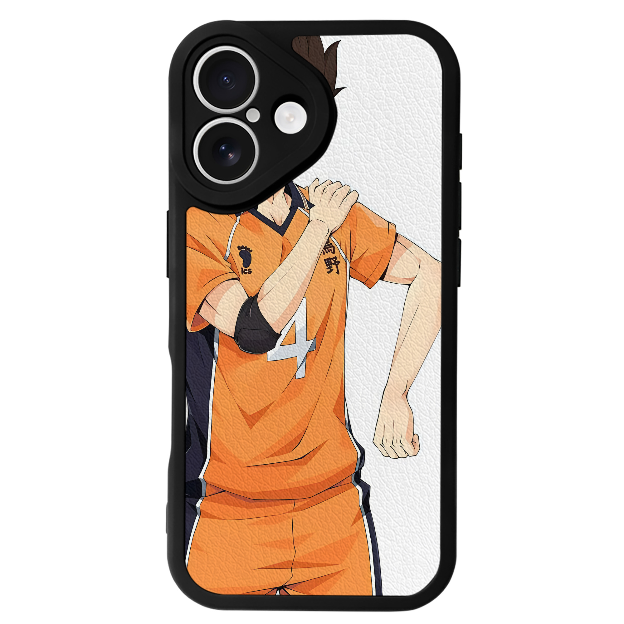 （画像用） ハイキュー!! Haikyu!! 【iPhone 16シリーズ対応】シリコンスマホケース（レザー調） 材質：シリコン